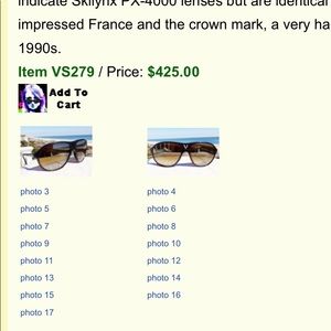 VUARNET Super RARE French Sunglasses